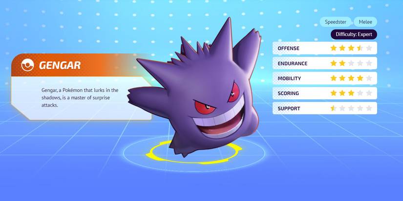 Gengar in Pokemon Unite