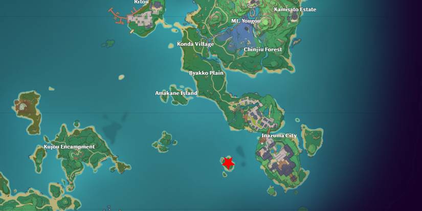 Genshin Impact Inazuma Buried Treasure Locations