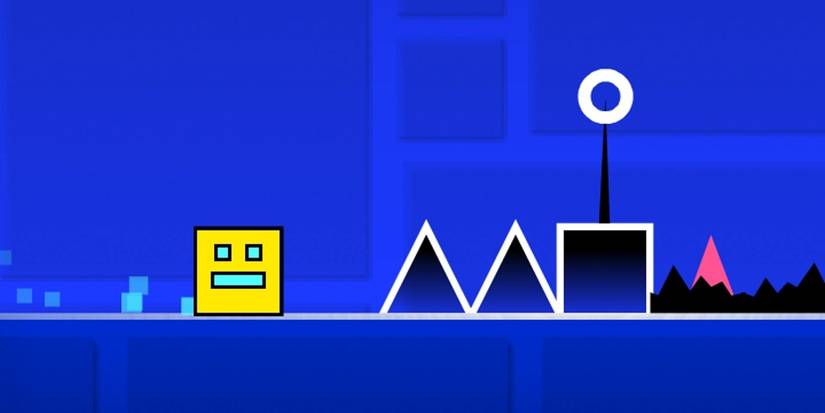 Geometry figures of square and triangles