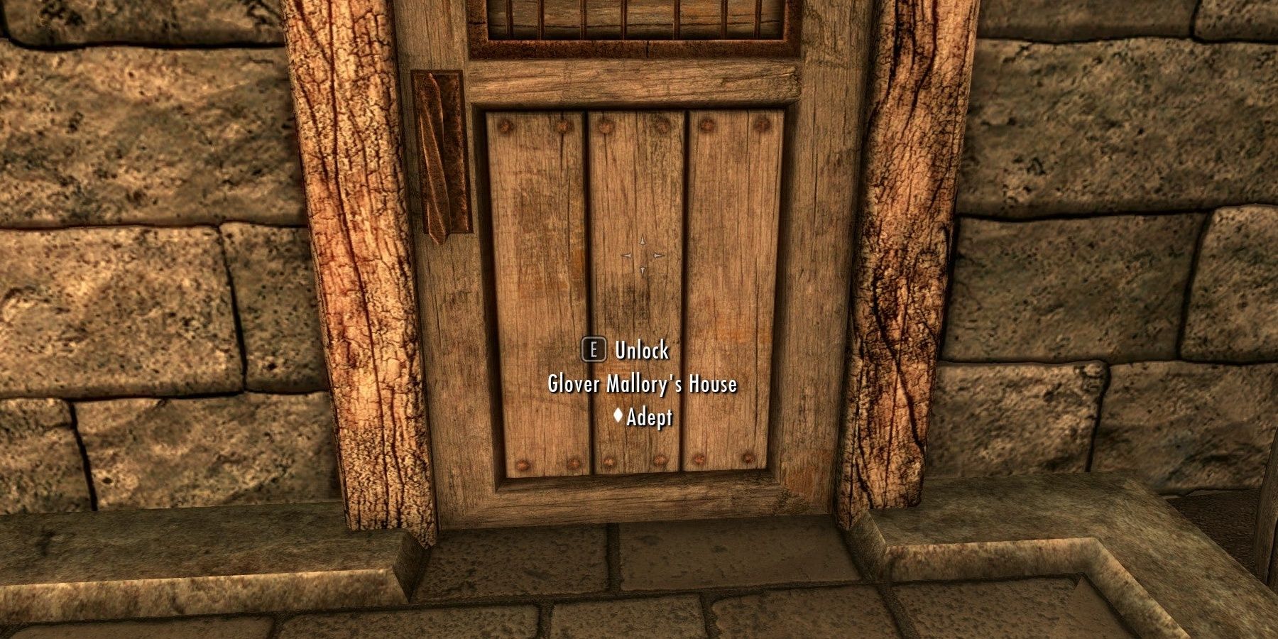 The Door To Glover Mallory's House in Solstheim