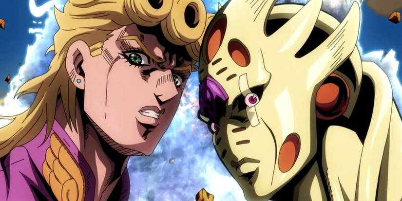 Giorno using his stand, Gold Experience Requiem