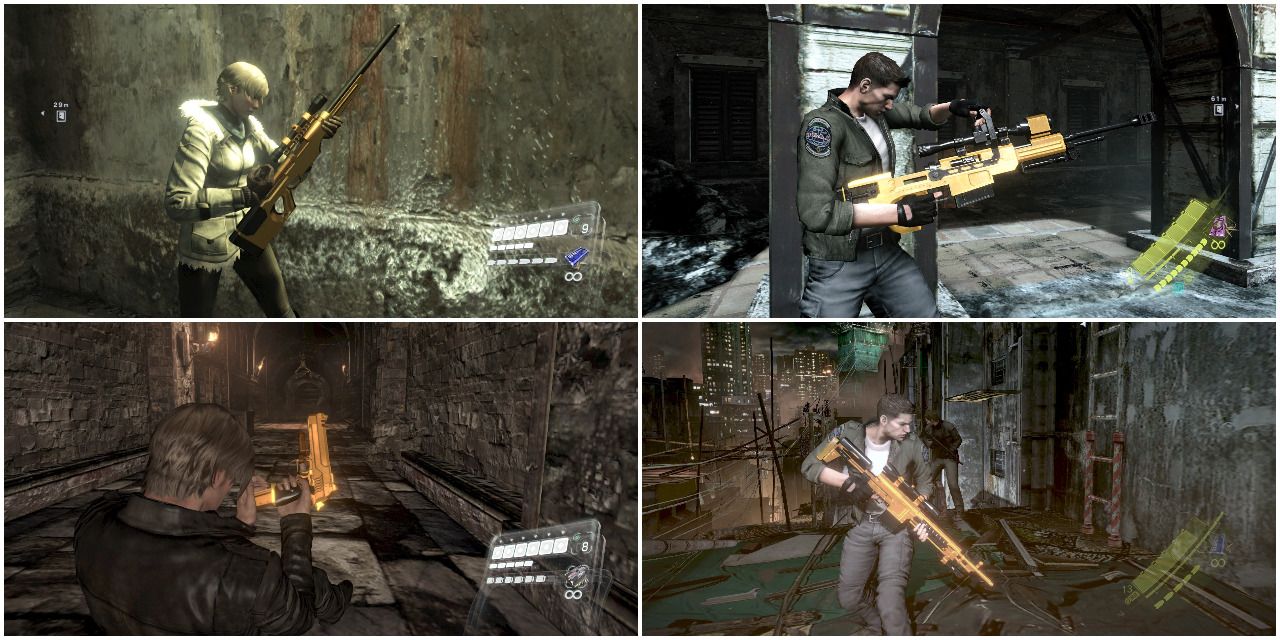 Gold-Plated Weapons Mods For Resident Evil 6