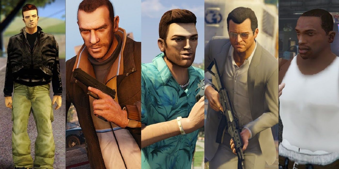 Grand Theft Auto GTA Games Protagonists