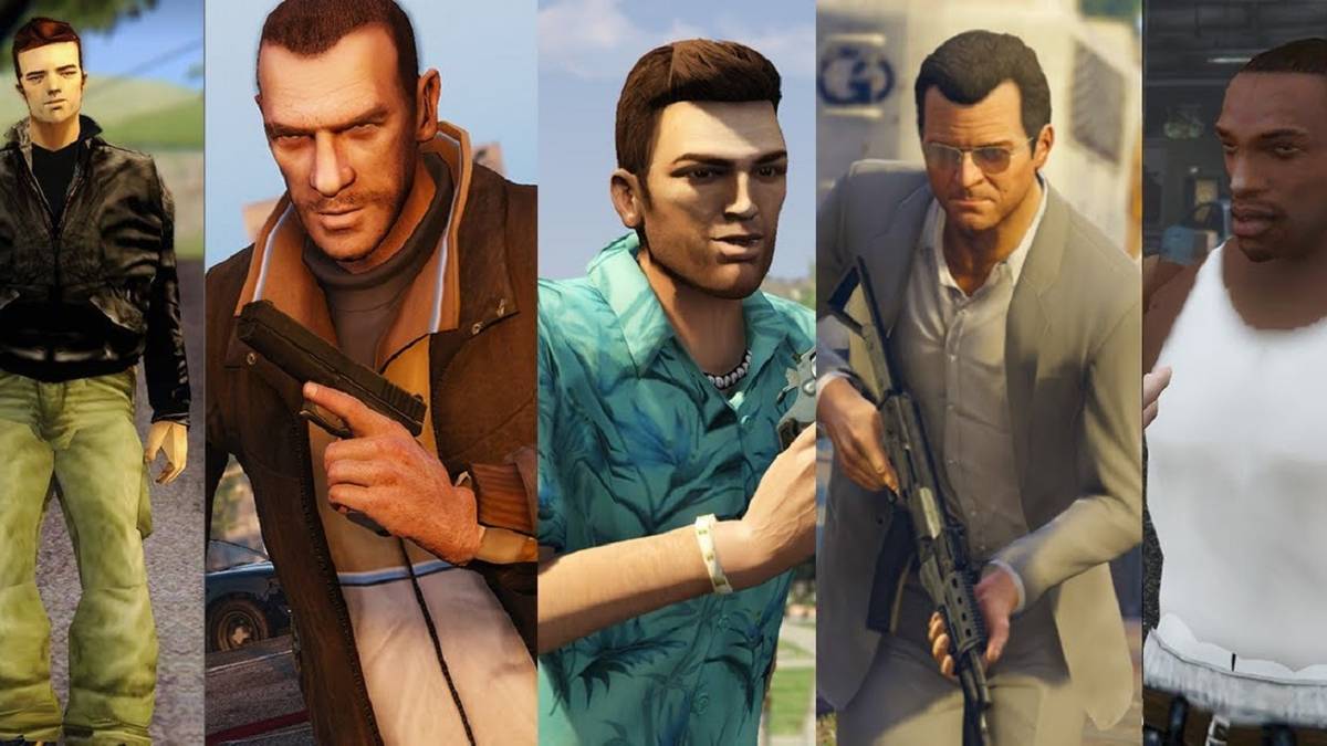 Grand Theft Auto GTA Games Protagonists