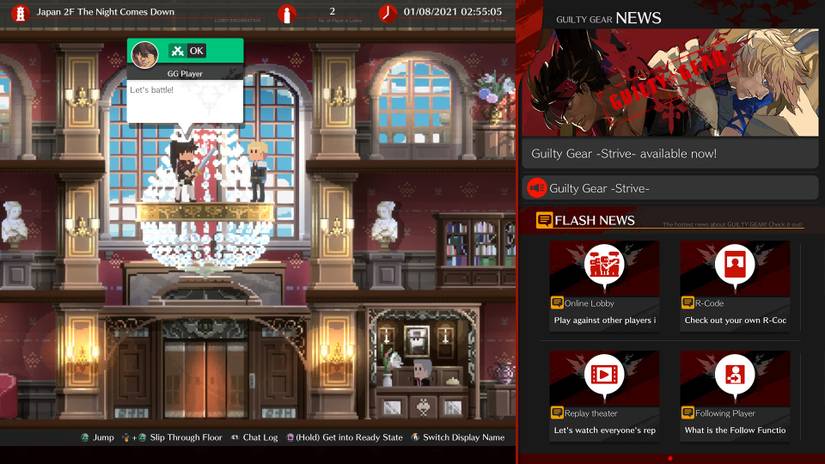 Guilty Gear Strive Lobby