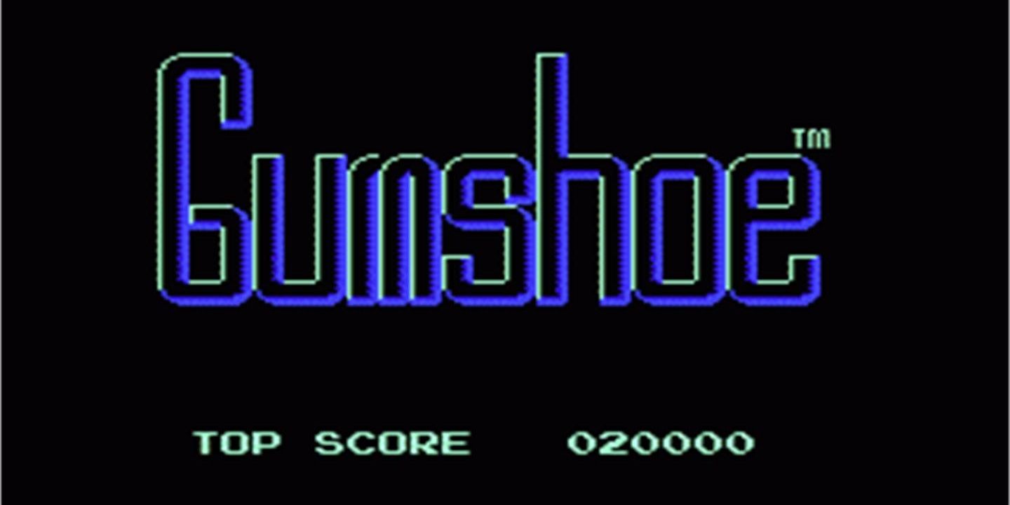 Title screen for Gumshoe on NES