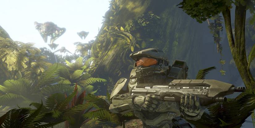 Master Chief in the jungle on Requiem