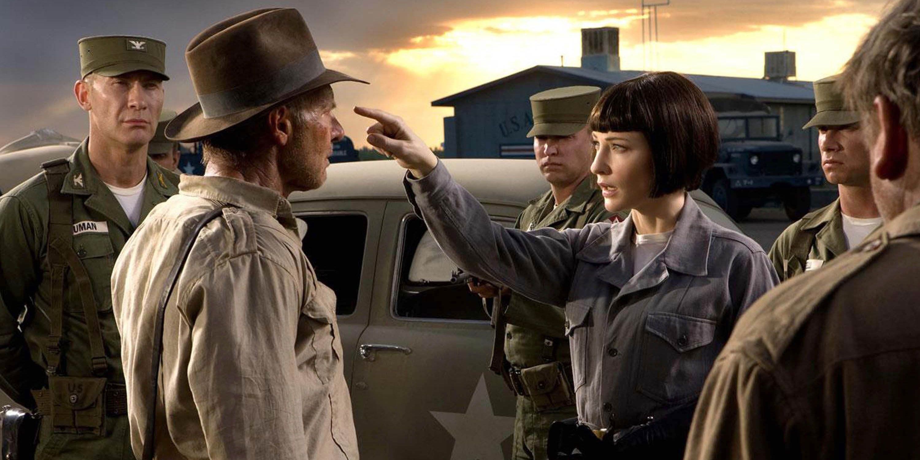 Harrison Ford and Cate Blanchett in Indiana Jones and the Kingdom of the Crystal Skull