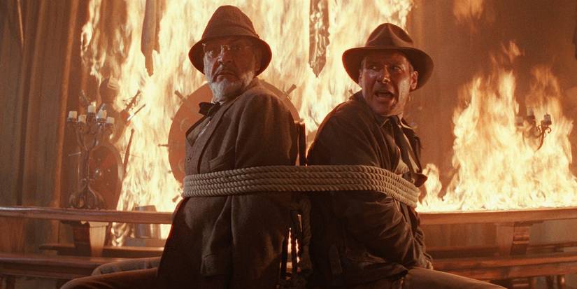 Harrison Ford and Sean Connery in Indiana Jones and the Last Crusade