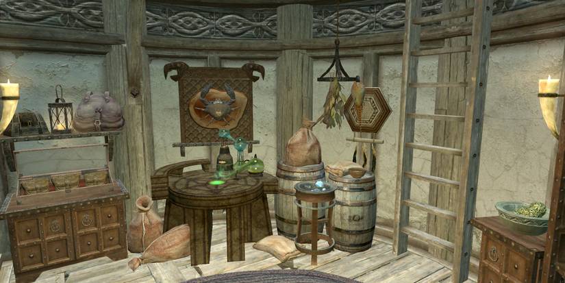 Alchemy lab in Skyrim
