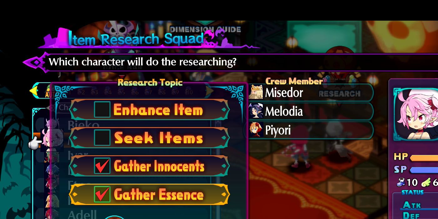 Ignoring the Item Research Squad - Disgaea 6 Mistakes Players Make