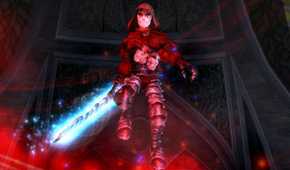 Jack of Blades floats with a sword