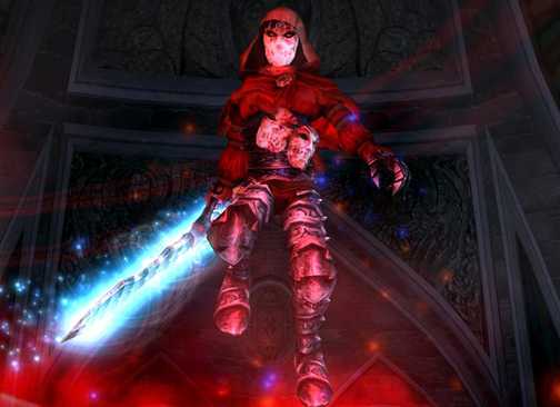 Jack of Blades floats with a sword