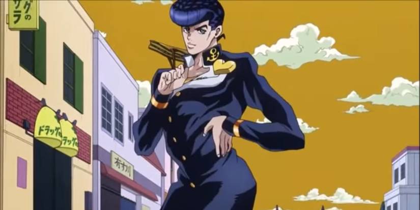 Josuke's pose in JoJo's Bizarre Adventure
