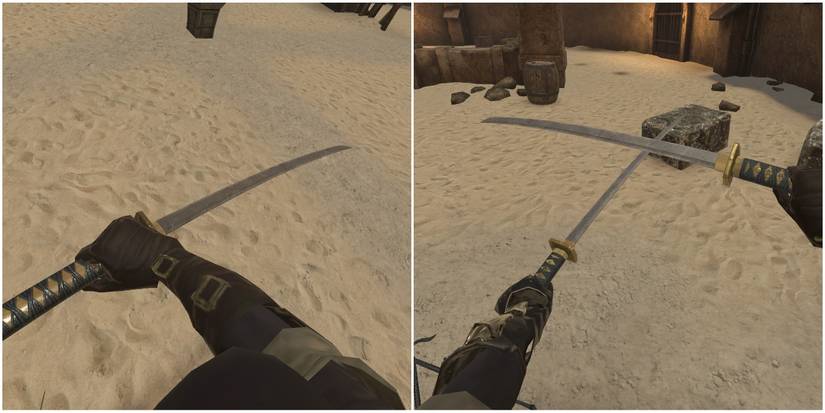 Katana swords in Blade and Sorcery