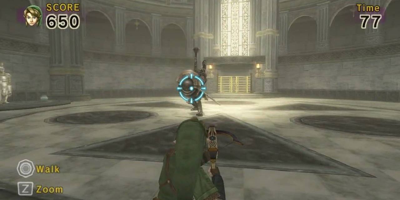 Link in the Ranger mode for Link's Crossbow Training