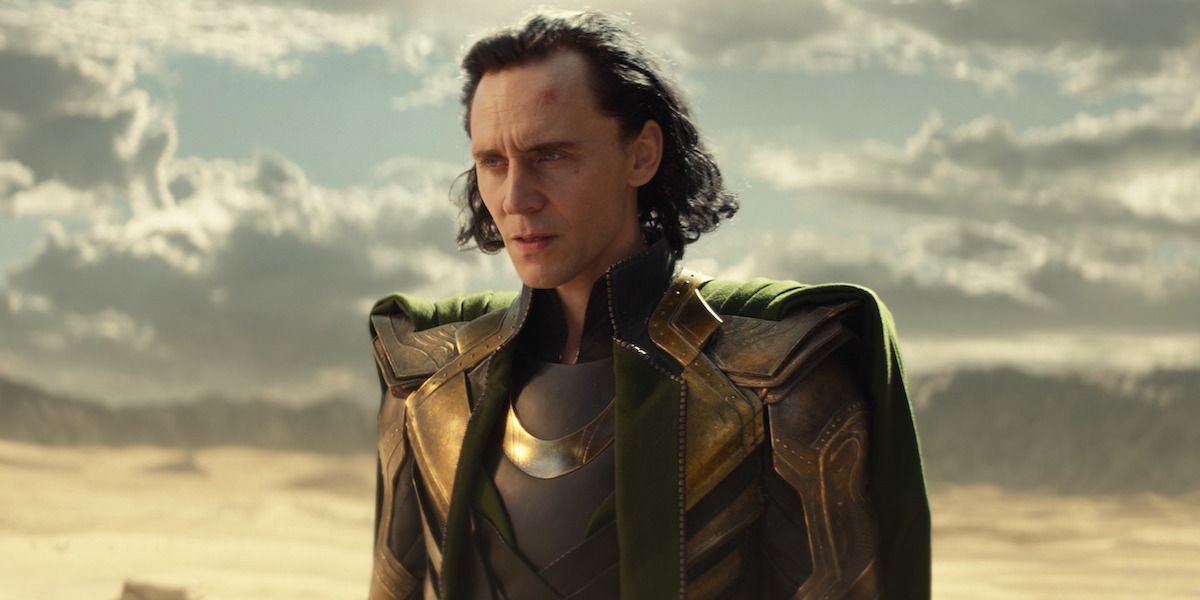 Marvel Loki standing among clouds