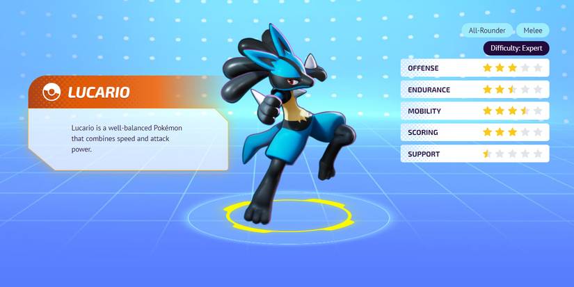 Lucario in Pokemon Unite