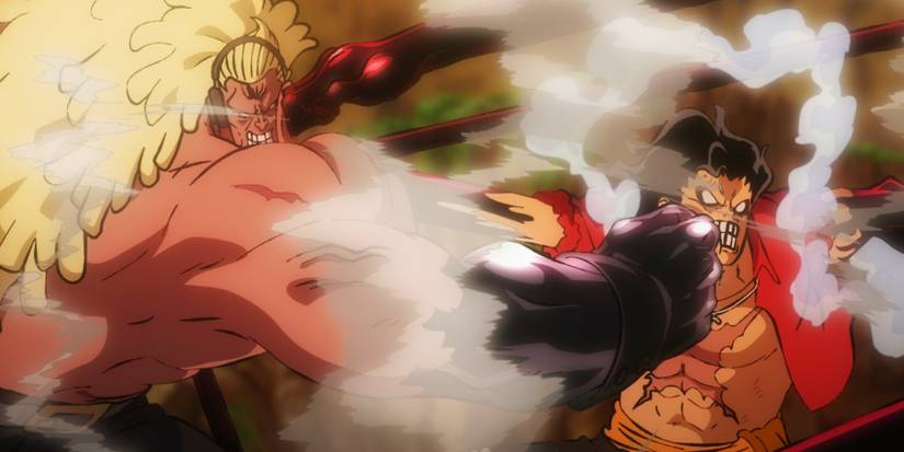 Luffy fights Douglas Bullet