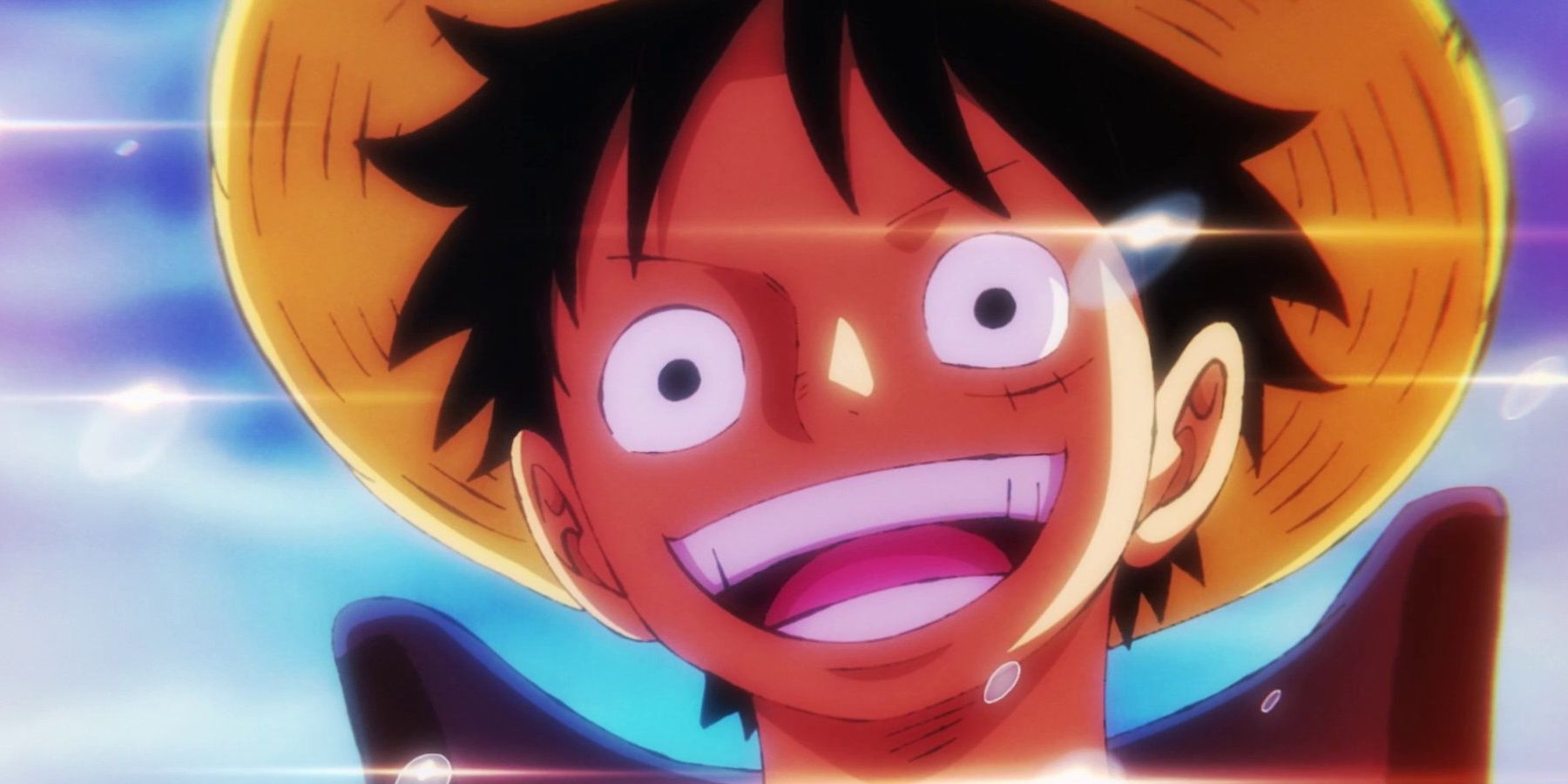 Luffy smiling in Episode 982