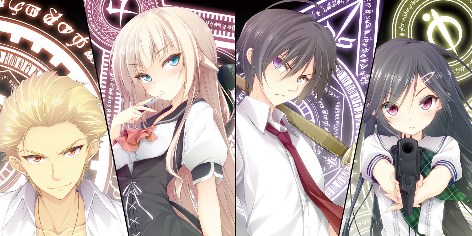 Main characters of Mahou Sensou split image