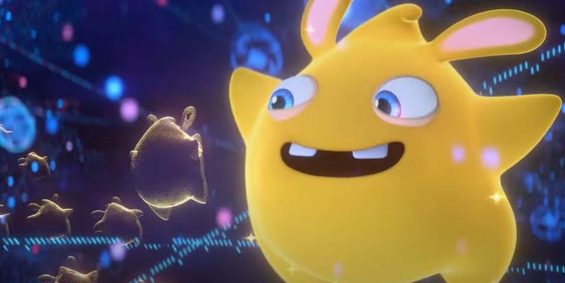 Mario + Rabbids Sparks of Hope yellow Spark up close cinematic