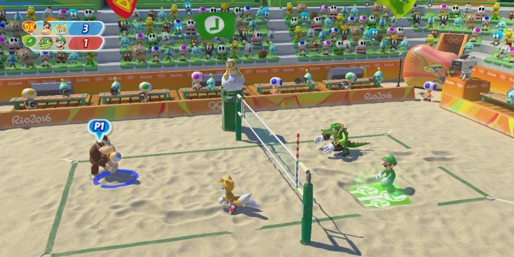 Mario and Sonic 2016 Beach Volleyball