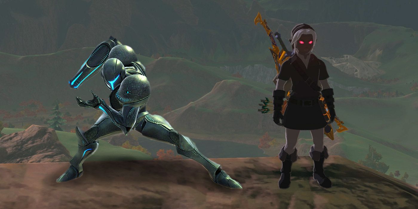 Metroid BOTW2 Dark Link Dark Samus