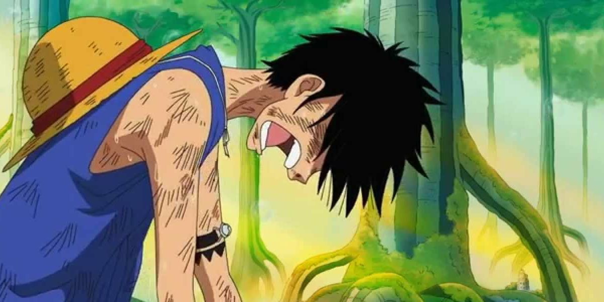 Luffy distraught after his crew is sent flying by Kuma