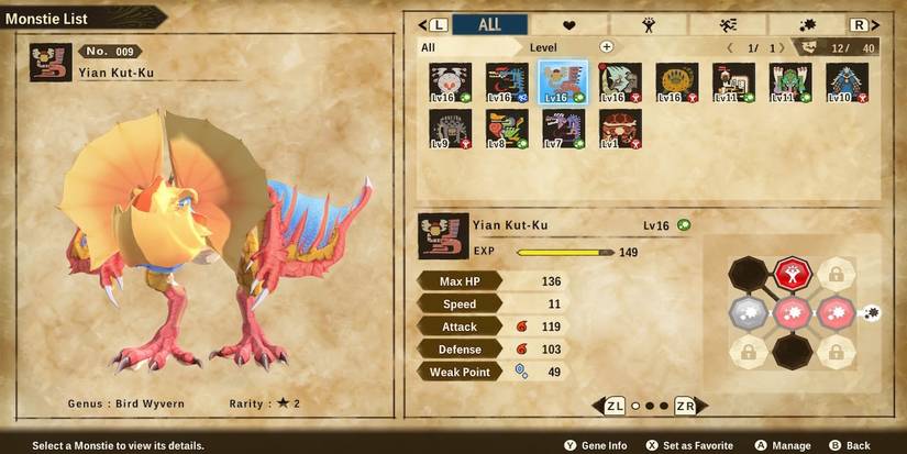 Yian Kut-Ku from Monster hunter stories 2