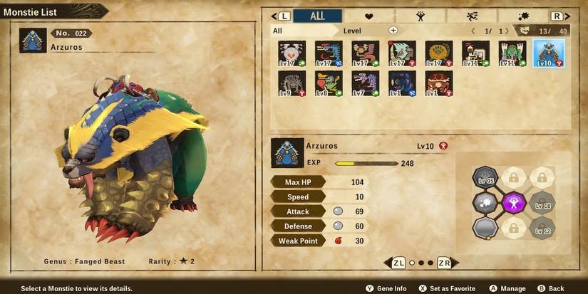 Arzuros from Monster hunter stories 2