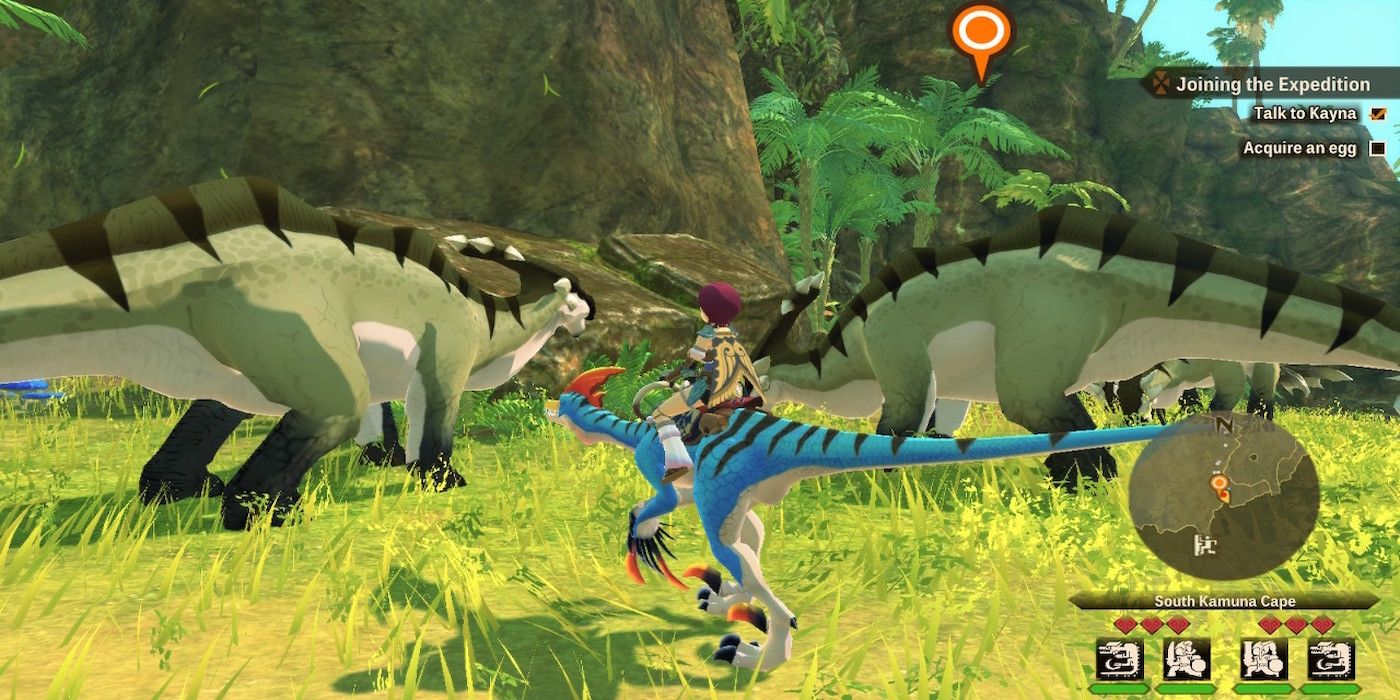 Exploring the world in from Monster Hunter Stories 2