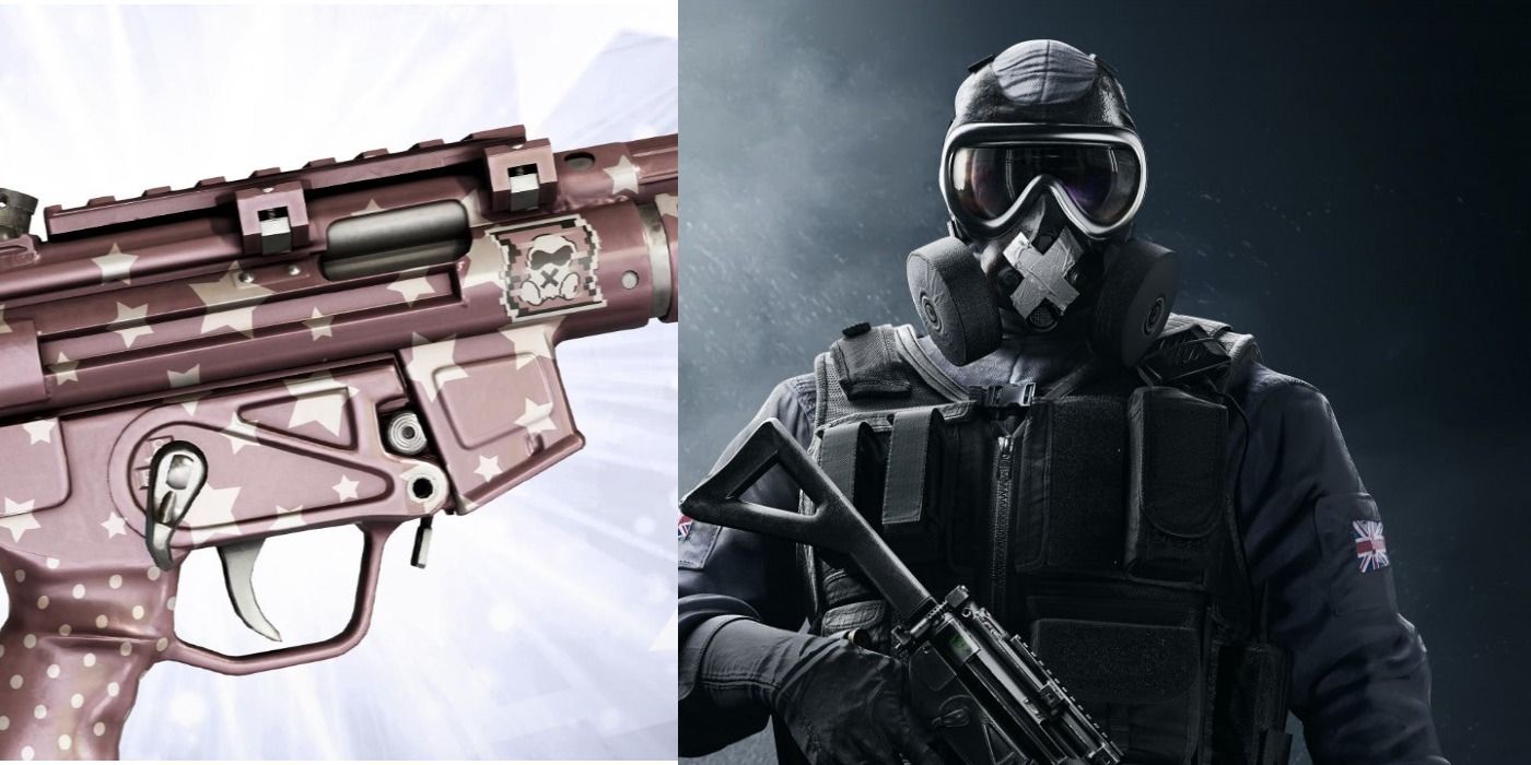 Mute's Gift Skin for MP5K and Mute holding gun Rainbow Six Siege
