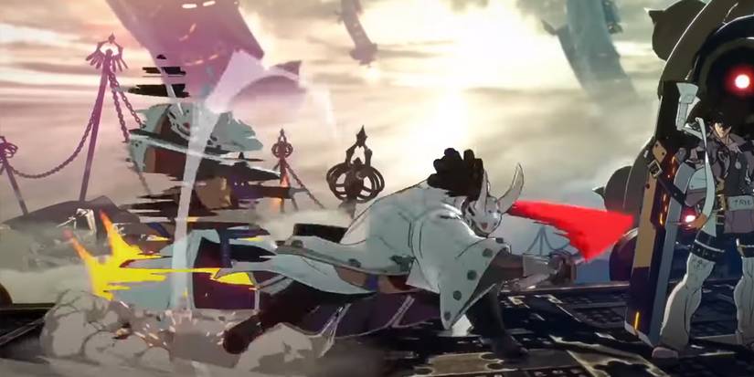 Nagoriyuki creating an afterimage during an attack