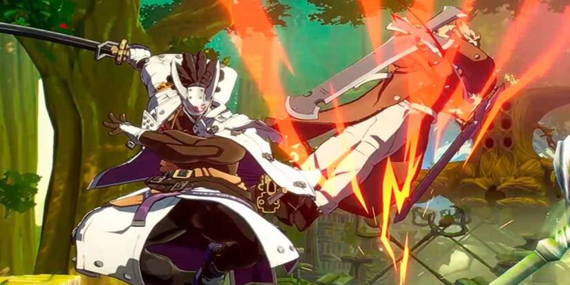 Nagoriyuki punishing a foe who approaches