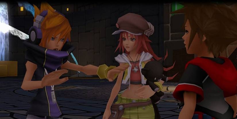 Neku, Shiki, and Sora in KH DDD