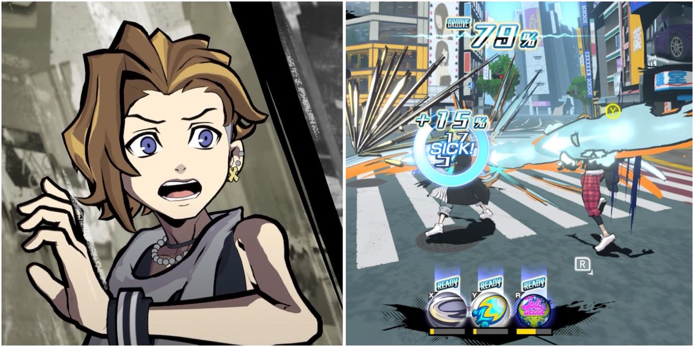 Fret and fighting enemies in Neo: The World Ends With You
