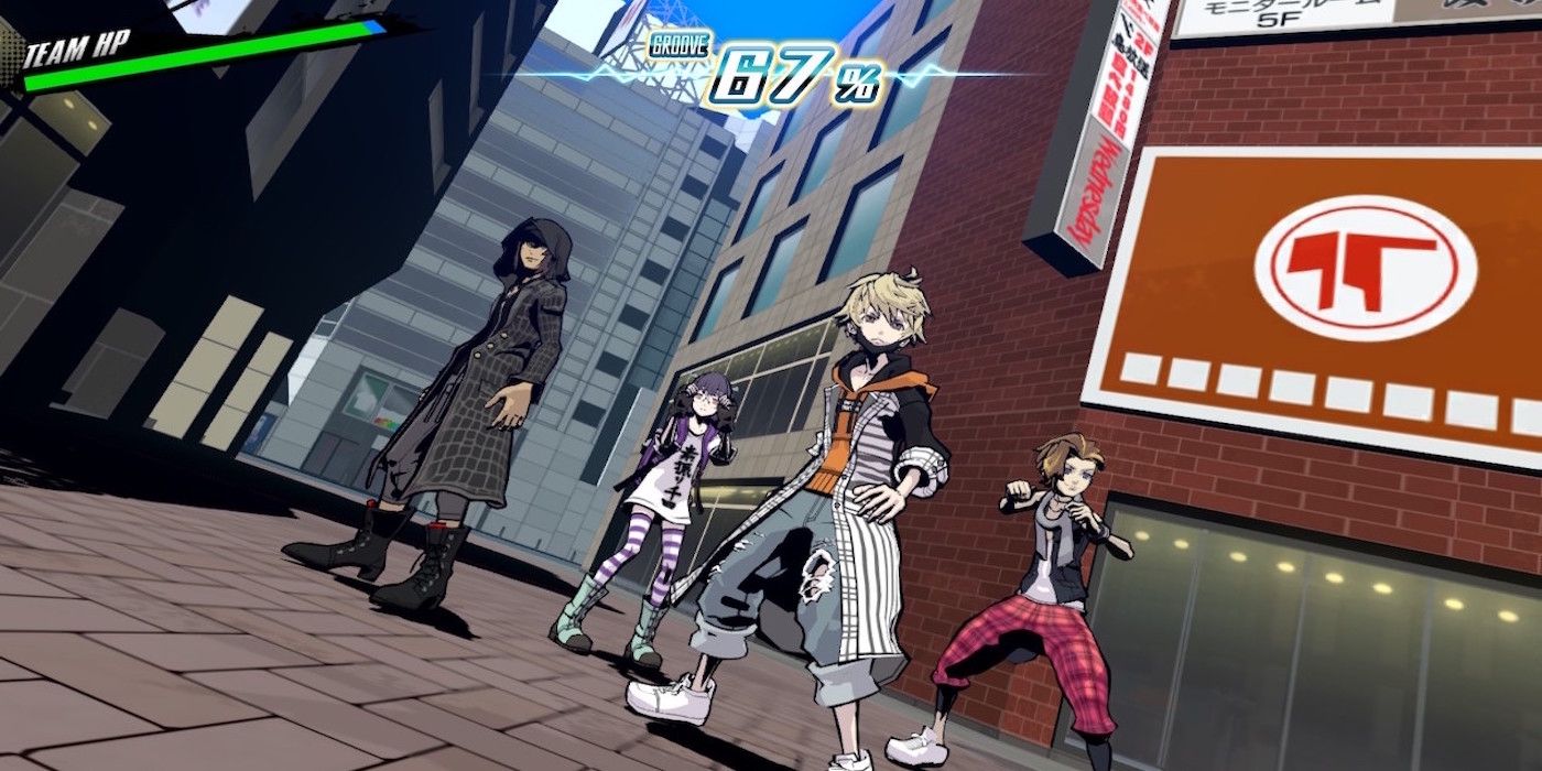 The battle setup in Neo: The World Ends With You