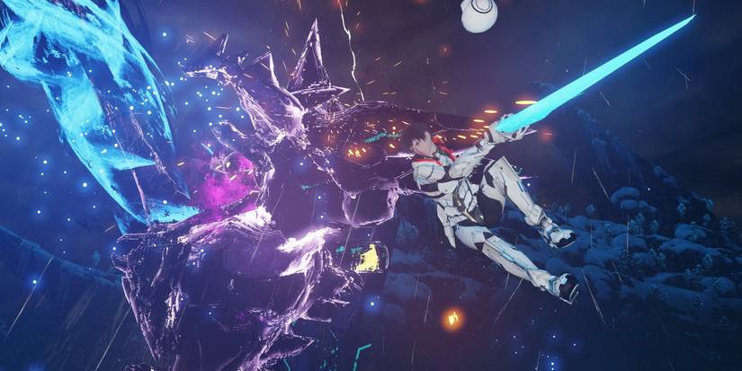 A character attacking from the skies