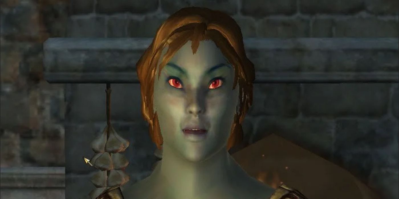 Oblivion female Dark Elf NPC