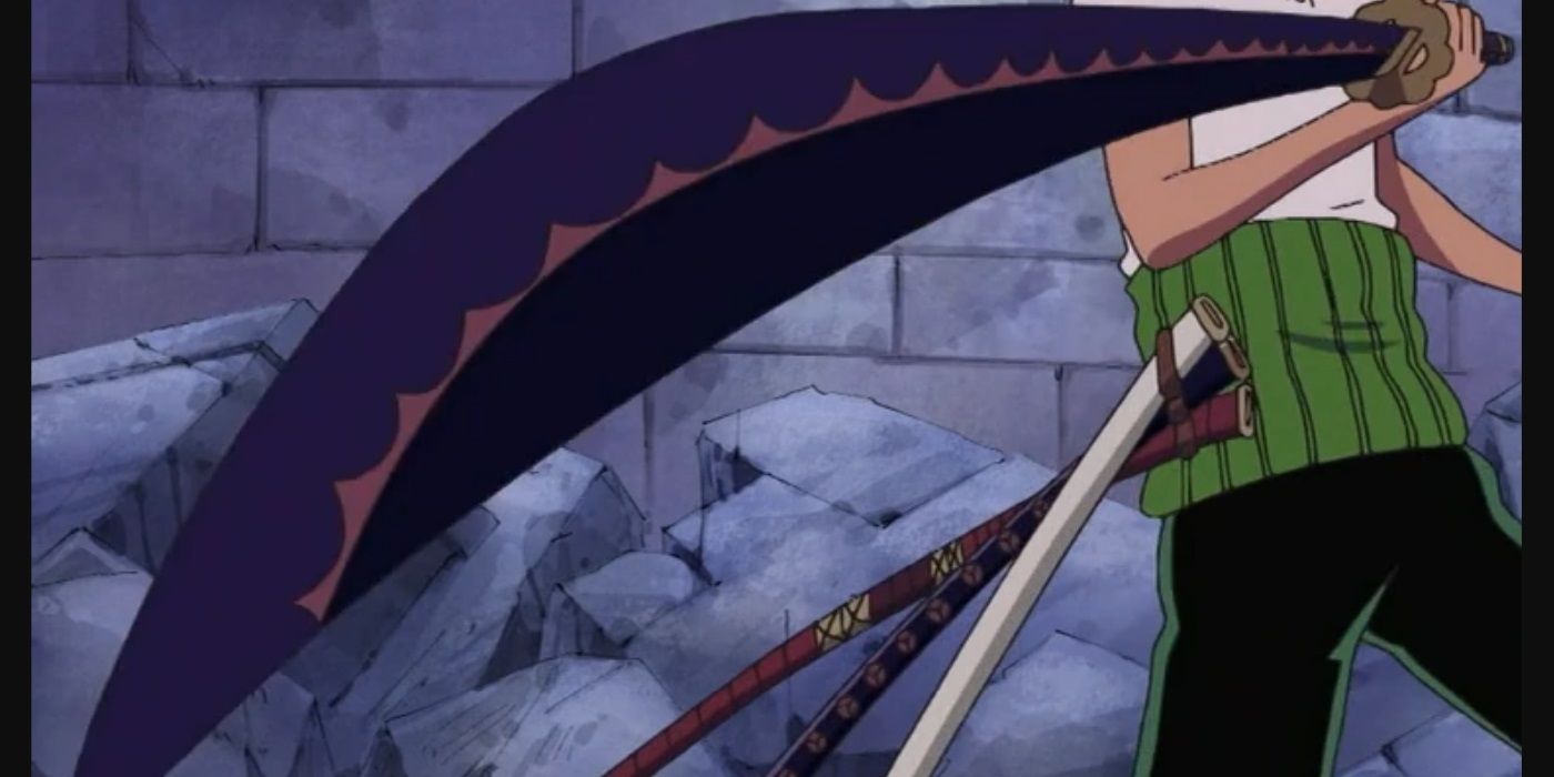 Roronoa Zoro wielding Shusui sword One Piece