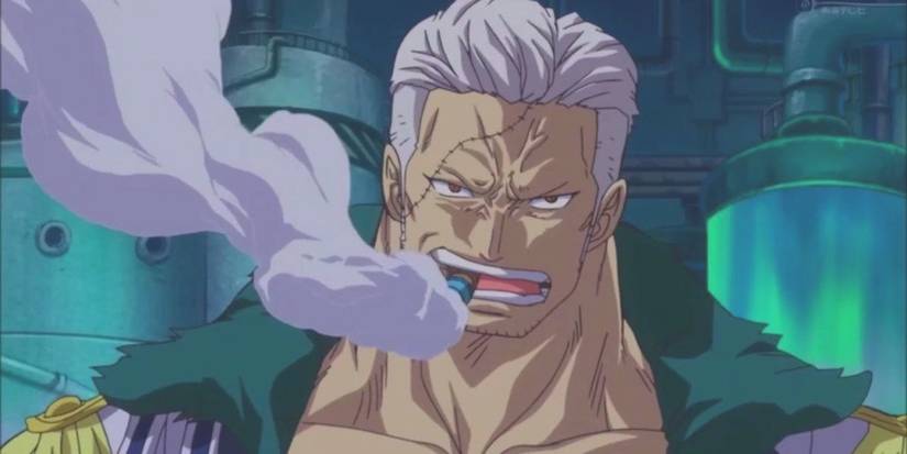 One Piece Smoker Smoking A Cigar