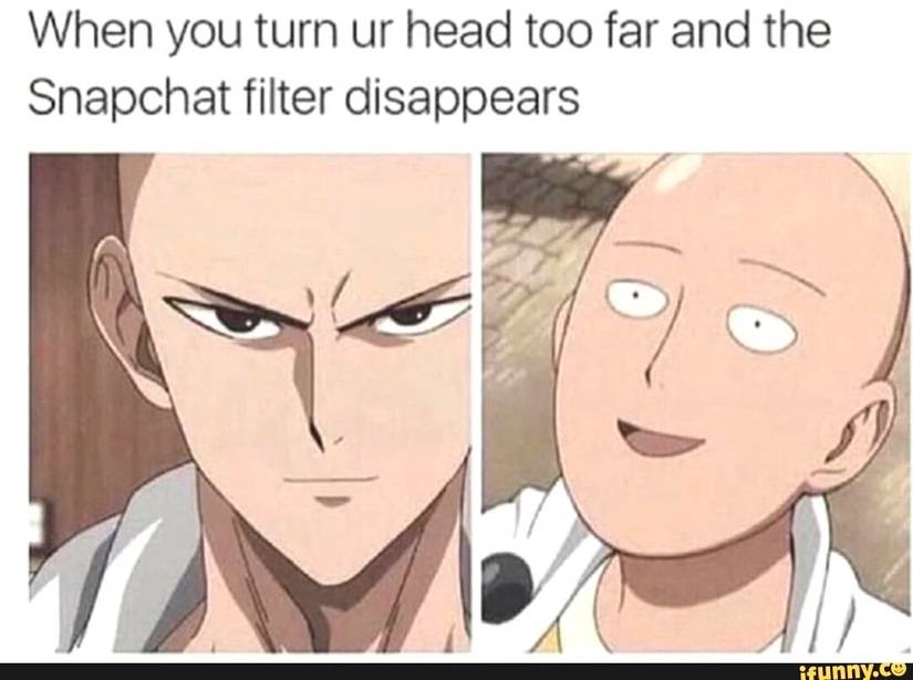 One Punch Man Snapchat Filter Meme