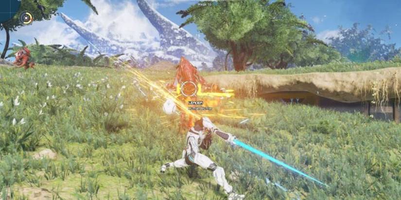 A character charging a special attack