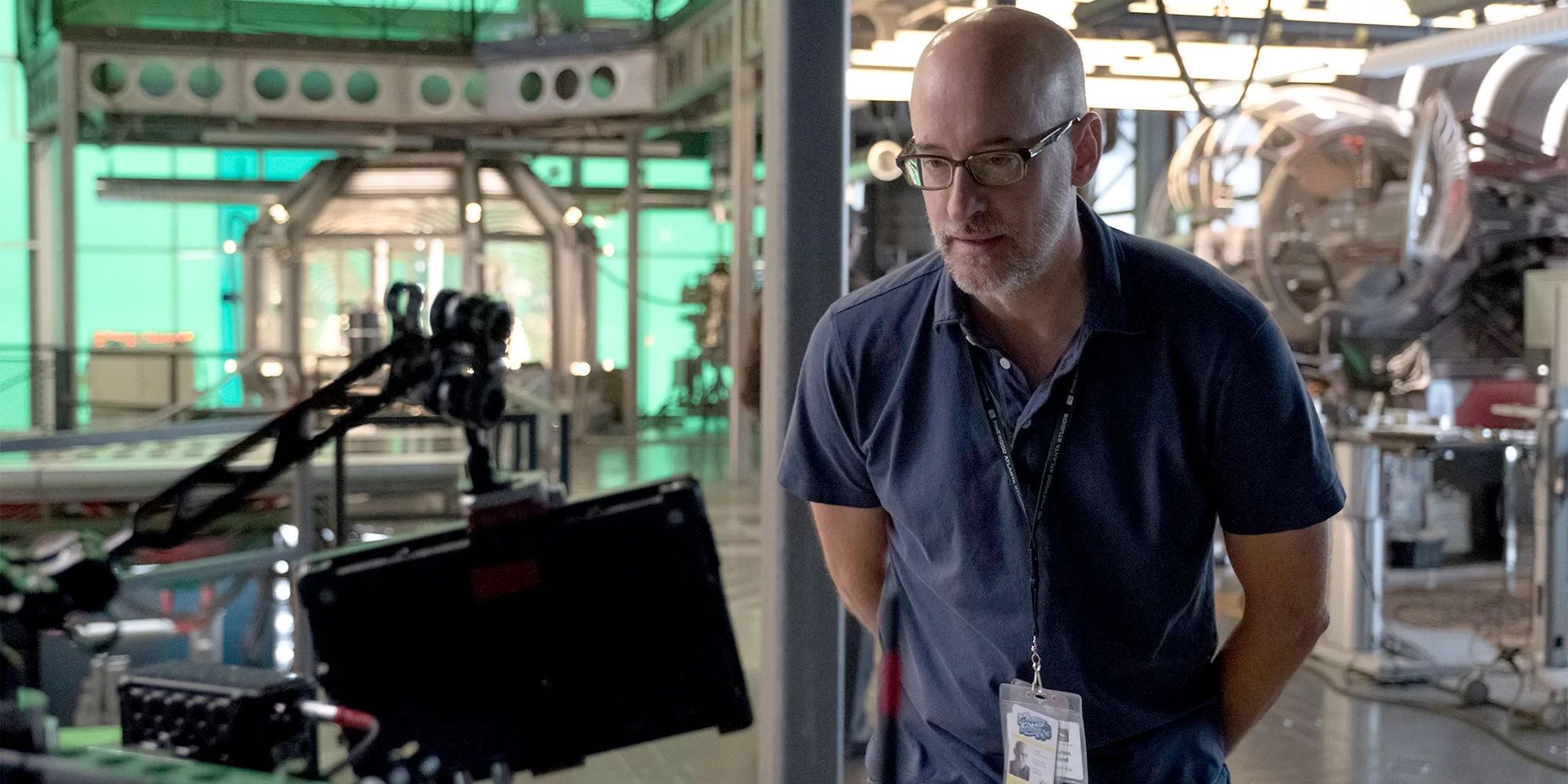 Peyton Reed on the set of Ant-Man and the Wasp