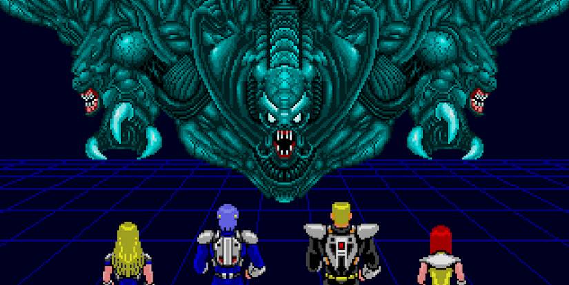 Phantasy Star 2 battle screenshot