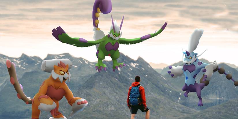 Player looking at Legendary Pokemon