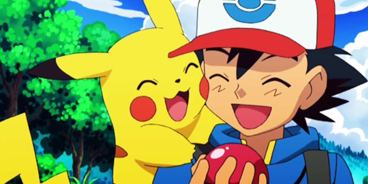 Pokemon Ash and Pikachu Laughing