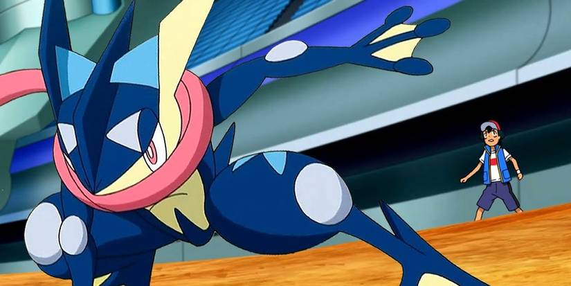 Pokemon Greninja with Ash