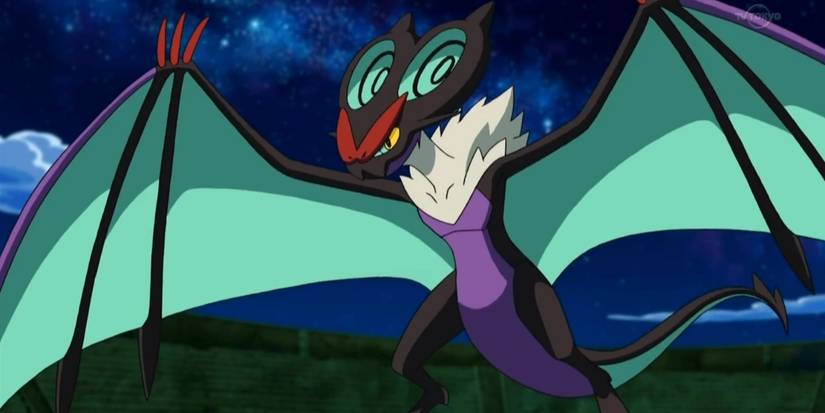 Noivern standed with its arms extended